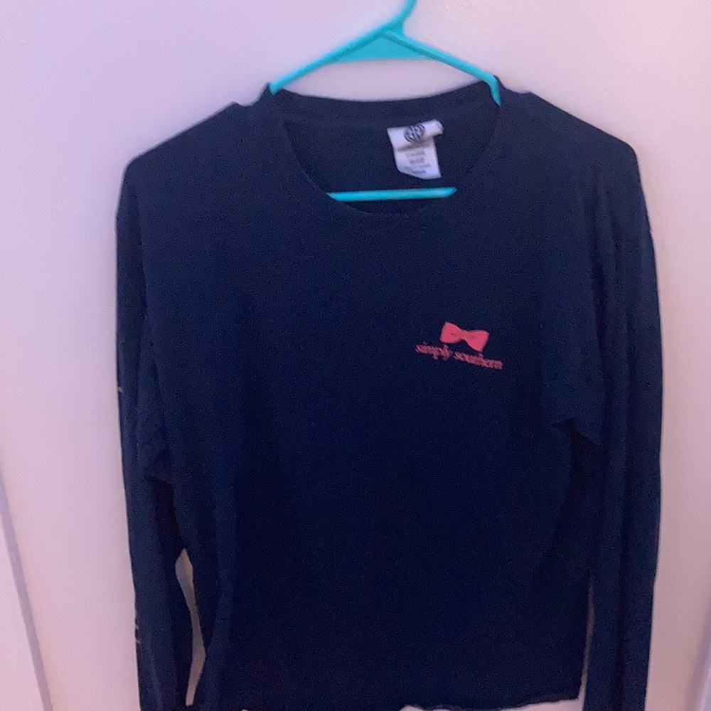 Navy blue long sleeve tee